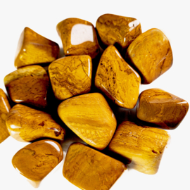 Jaspis: Jaspis Geel trommelstenen (XL) 0,5 kg / 1 kg
