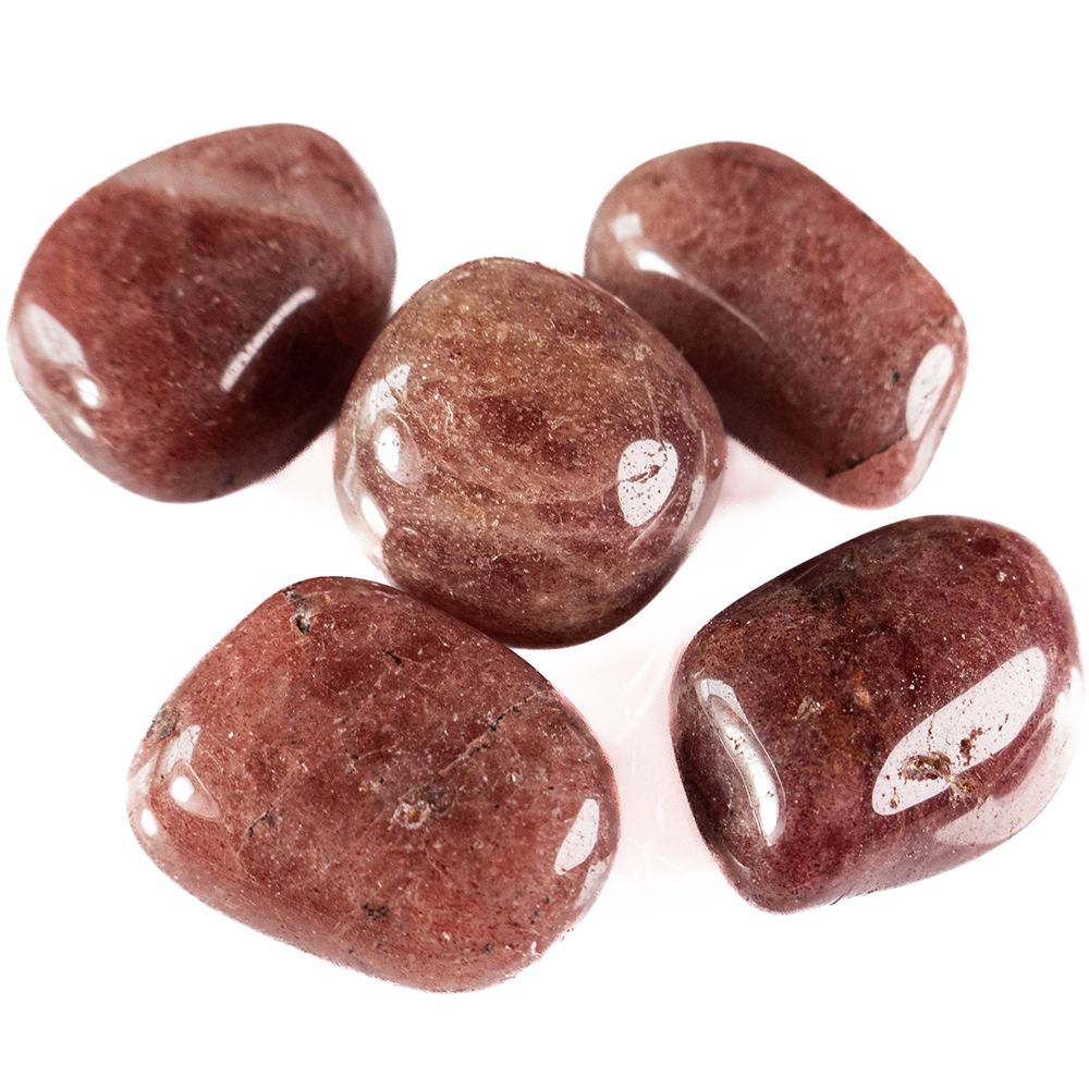 Aardbeikwarts, trommelsteen (XL) per st.