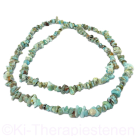 Larimar edelsteen Splitketting 85 cm