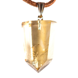 Citrien, Natuur (facet) Kristalpunt 1x UNIEK