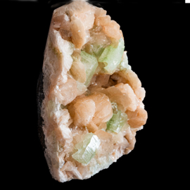 Apofyliet, groene Apofyliet / Stilbiet(Groot) kristal cluster 1x UNIEK