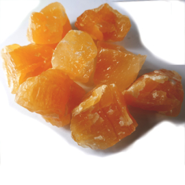 Calciet: Oranje Calciet  ruw 4 cm, 0,25 / 0,5 kilo