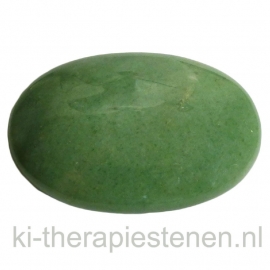 Aventurijn (Groen) massagesteen 5x7cm