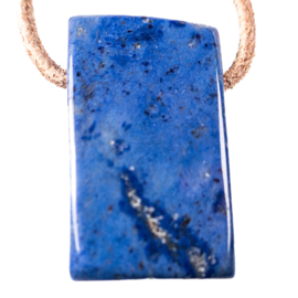 Dumortieriet edelsteen hanger (vlak) 1x UNIEK