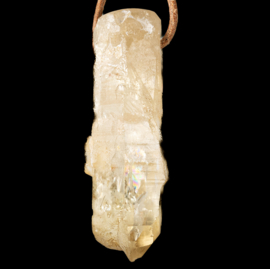 Citrien (Natuur) punt grote hanger 1x UNIEK