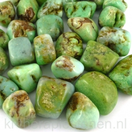 Chrysopraas trommelsteen (XL) per st.*