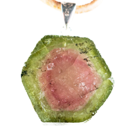 Toermalijn, Watermeloen Toermalijn edelsteen | 1x UNIEK  L.  3,1 cm
