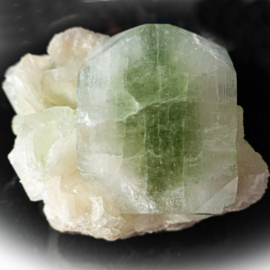 Apofyliet, groene Apofyliet (Groot) kristal cluster 1x UNIEK