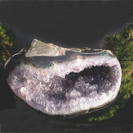 Amethist Geode, Groot 1x UNIEK