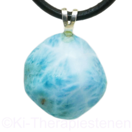 Larimar edelsteen hanger  1x UNIEK