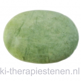 Serpentijn (Chinese Jade)  massagesteen 5x7cm per st.