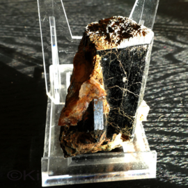 Aegirien groot blokvormig  kristal (Malawi) 1x UNIEK