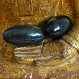 Shiva Lingam Zwart, Mini  per st.