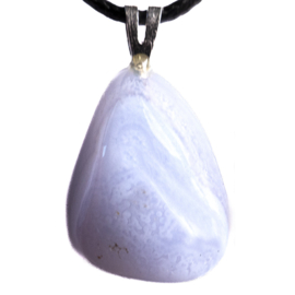 Chalcedoon (met banden)  edelsteen hanger