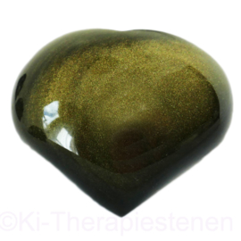 Obsidiaan, Goud A kwaliteit Hart,  per st.