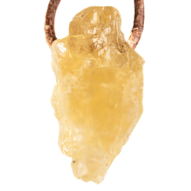 Danburiet, Goud, 'Agni Gold' Groot kristal hanger 1x UNIEK.