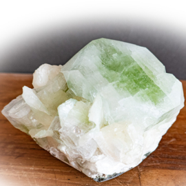 Apofyliet, groene Apofyliet (Groot) kristal cluster 1x UNIEK