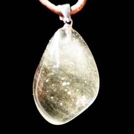 Libisch Woestijnglas - Goud Tektiet  hanger │1x UNIEK