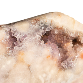 Amethist (roze) ,  1A-kwaliteit op standaard,  22 x 21 x 5,5 cm  | 3,35 kilo  1x UNIEK