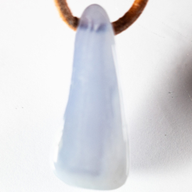 Chalcedoon, hanger geboord 1x UNIEK