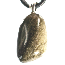 Obsidiaan, Goud Obsidiaan hanger per st.