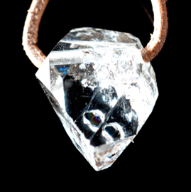 Herkimer Diamant  'New York' 1A kwaliteit  geboord 1x UNIEK