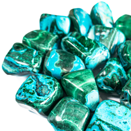 Chrysocoll - Malachiet  TS (XL) per st.*