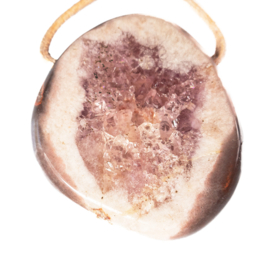 Amethist, Rosa Amethist  Groot geboord | 1x UNIEK