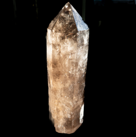 Rookkwarts Kristal Punt Staander  Groot 1,3 kilo 1x UNIEK.