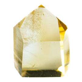 Citrien  Kristal (Natuur)  gefacetteerd 1x UNIEK