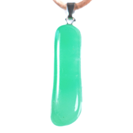 Chrysopraas  925 zilv. hanger 1x UNIEK