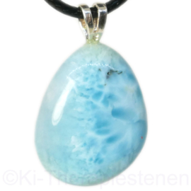 Larimar A-kwaliteit edelsteen hanger  p.st.