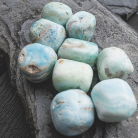 Aragoniet (blauw) trommelsteen (L) │ per st. *