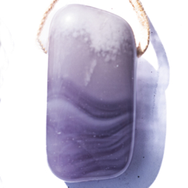 Fluoriet, Lavendel Groot hanger 1x UNIEK
