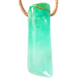 Chrysopraas,  1A kwaliteit edelsteen hanger 1x UNIEK
