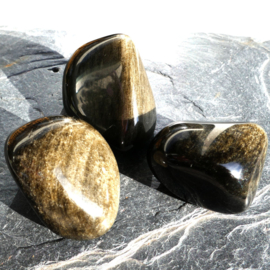 Obsidiaan, Goud A kwaliteit TS (XL-XXL) SET van 3x stuks