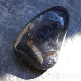 Ioliet - Corderiet trommelsteen XXL (43 gr., ø 4,3 cm) 1x uniek ex.