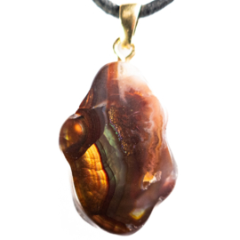 Agaat, 'Vuur Agaat', hanger 1x UNIEK