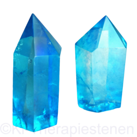 Bergkristal - Fire & Ice - Aqua Aura -Diamant Briljant
