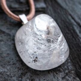 Apofyliet, Witte Apofyliet groot kristal hanger │1x UNIEK.