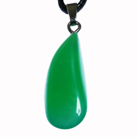 Chrysopraas  925 zilv. hanger per st.