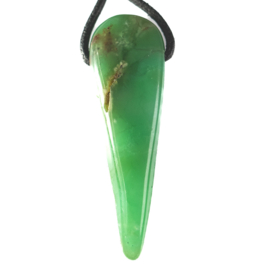 Chrysopraas 1 A kwaliteit edelsteen hanger 1x UNIEK