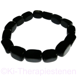 Toermalijn zwarte, Nuggets medium   Armband