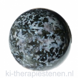 Gabbro 'Mystic Merlinite' Bol ø 10 cm, 1x UNIEK