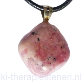 Rhodoniet rosa,  edelsteen hanger