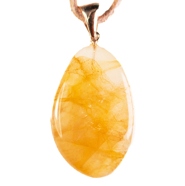 Golden Healer (Limoniet), kwarts hanger 1x UNIEK