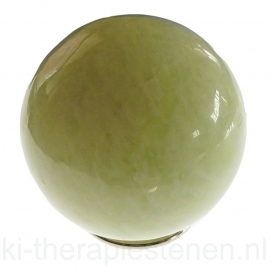 Serpentijn Jade, (China Jade) Bol   4 cm in luxe geschenkverpakking