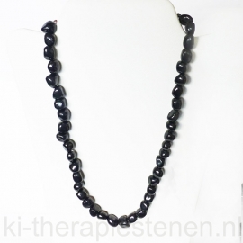 Shungiet barok / karabijnslot ketting 45 cm + verlengketting van 5 cm