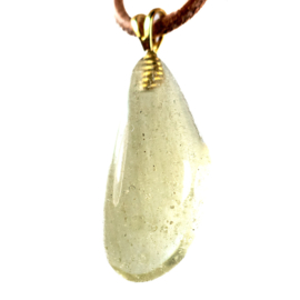Libisch Woestijnglas - Goud Tektiet  hanger │ 1x UNIEK