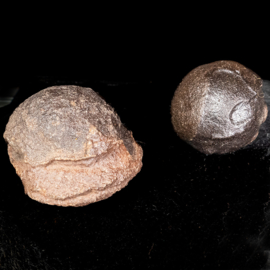 Moqui Marbles paar (Groot) ø 5,2-4,8 cm USA 1x UNIEK